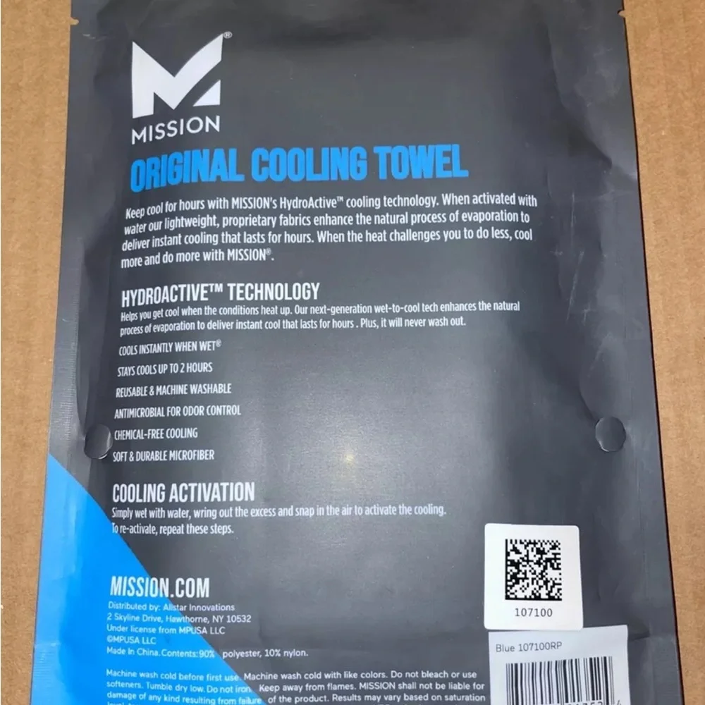 MISSION Original Cooling Towel (NWT)